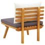 Voir la diapositive 4 : VIDAXL Chaise de jardin avec coussins bois d'acacia massif