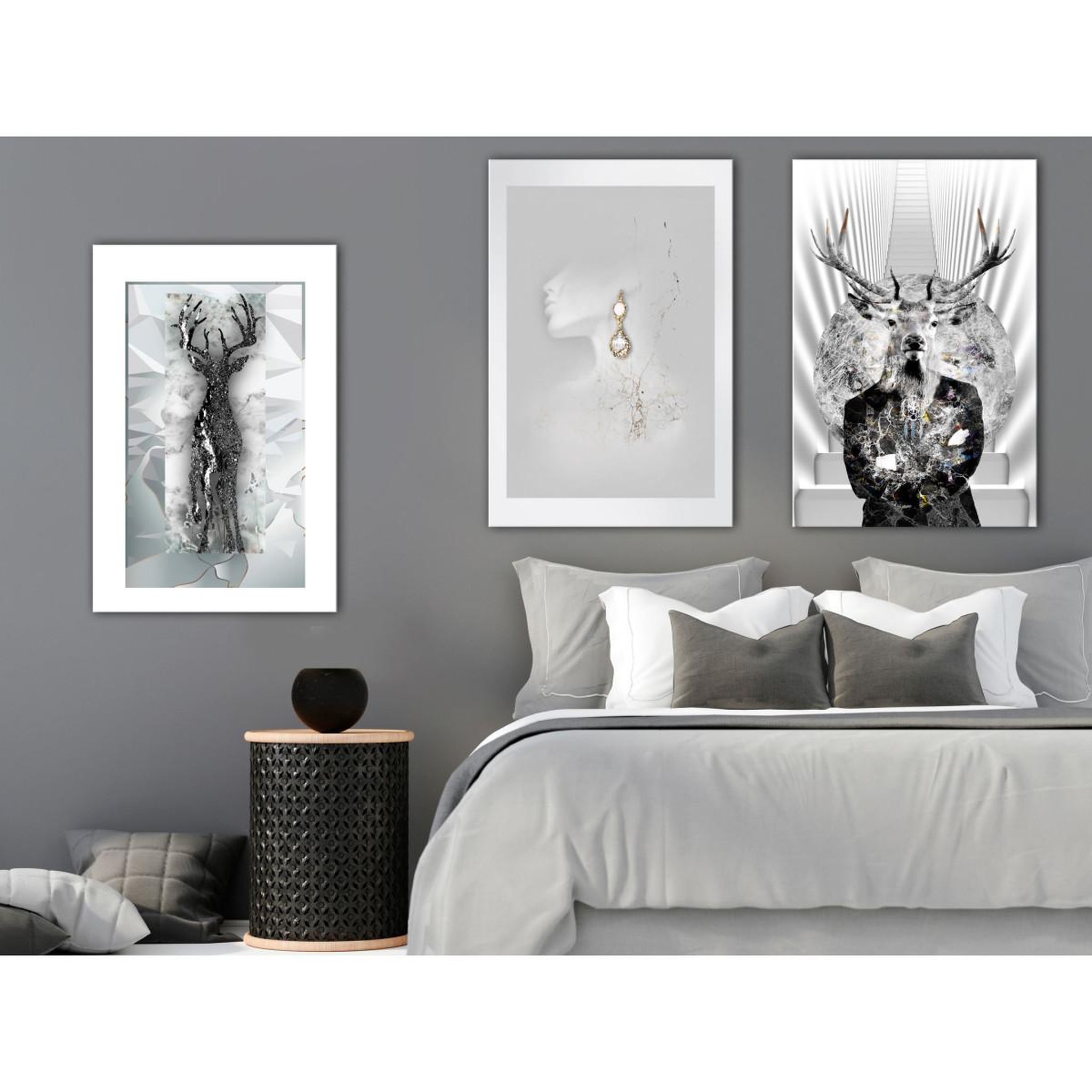Voir la diapositive 2 : Paris Prix Tableau imprimé  beauty of nature 3 panneaux  60x120cm
