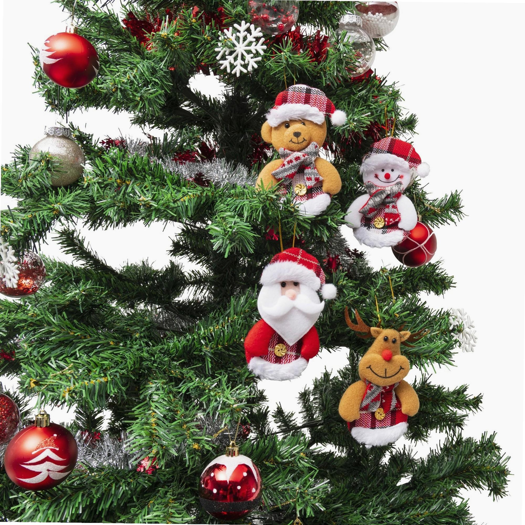 Voir la diapositive 5 : WERKAPRO Décoration Père Noël à suspendre  8 x 13 cm