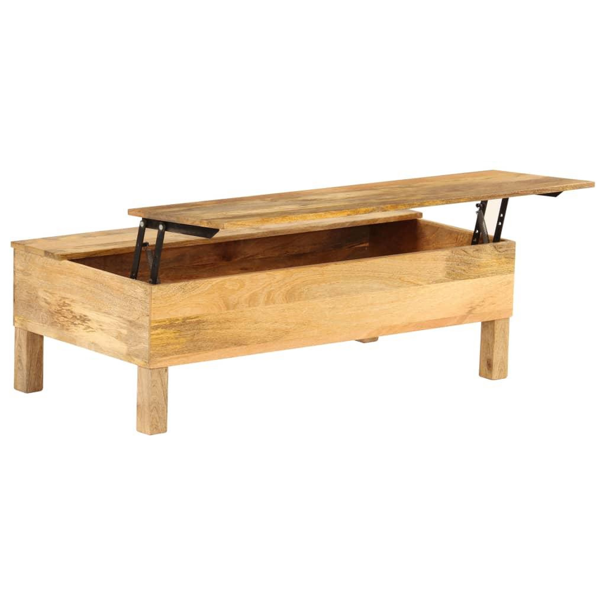 VIDAXL Table basse bois de manguier massif 110x55x35 cm
