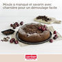 Voir la diapositive 4 : ZENKER Moule à manqué et à savarin double fond 26 cm Zenker Black Metallic