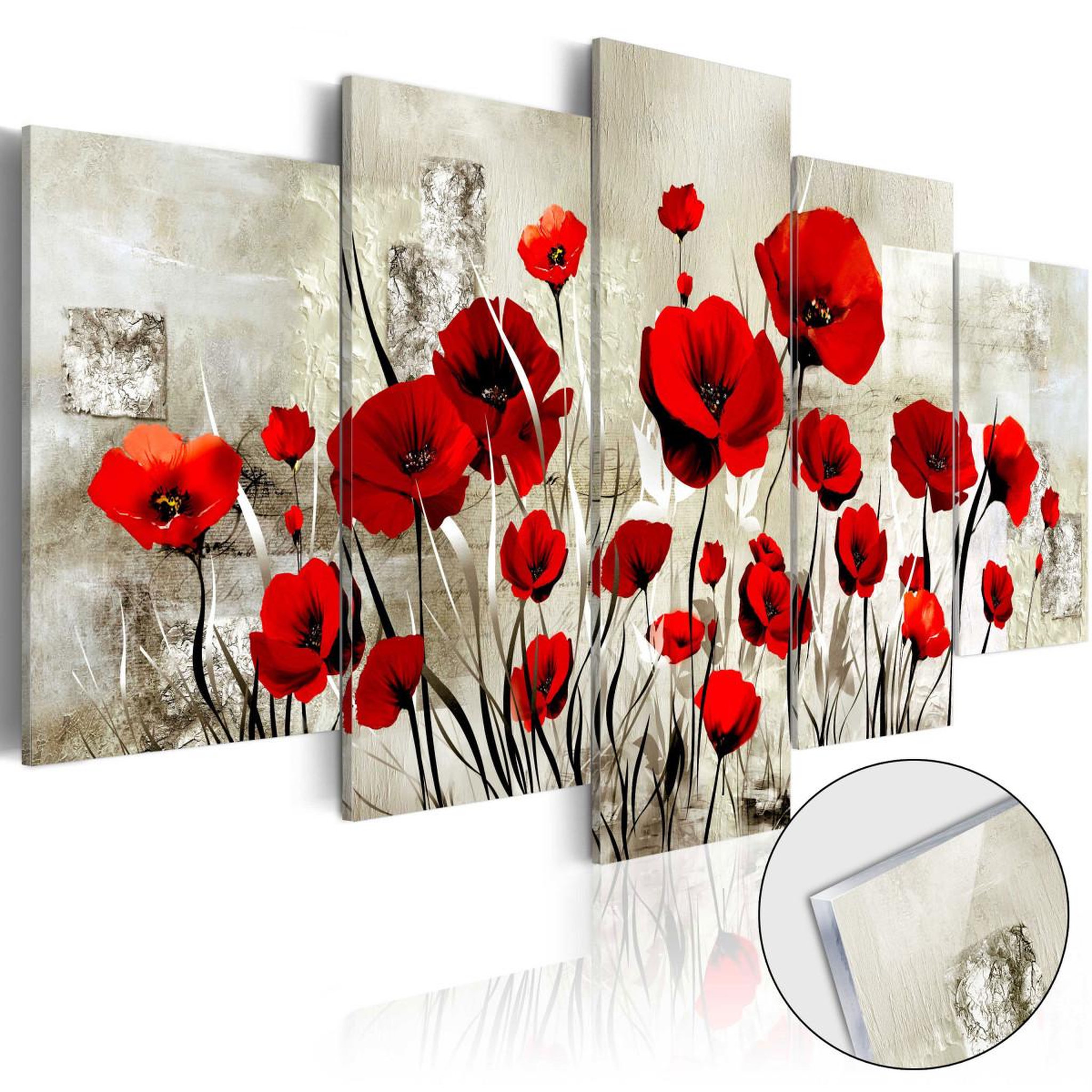 Voir la diapositive 1 : Paris Prix Tableau sur verre acrylique  hamp bordeaux