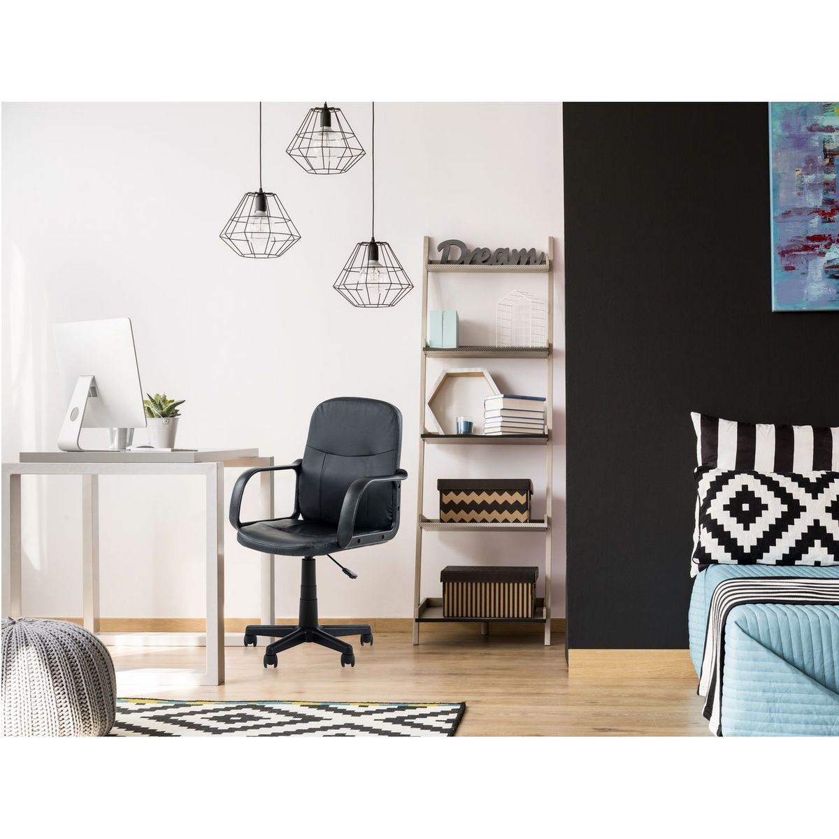 Fauteuil de bureau à roulettes avec accoudoirs ALTO