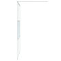 Voir la diapositive 4 : VIDAXL Paroi de douche Blanc 140x195 cm Verre ESG transparent