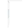 Voir la diapositive 4 : VIDAXL Paroi de douche Blanc 140x195 cm Verre ESG transparent