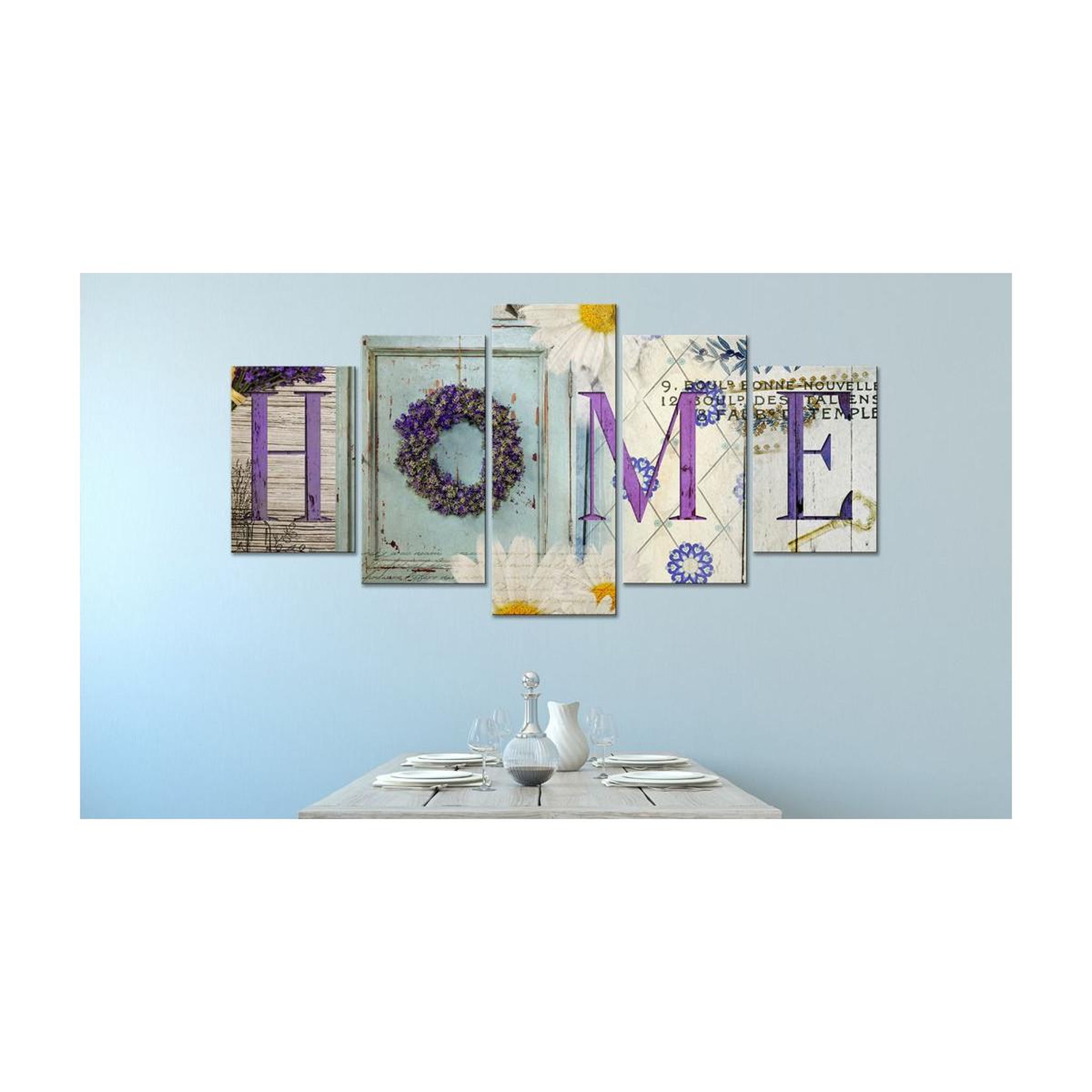 Voir la diapositive 2 : Paris Prix Tableau Imprimé  Home in Pastels