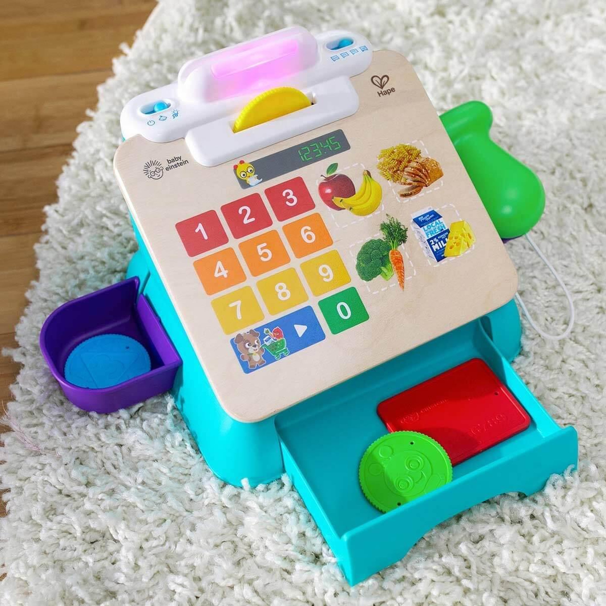 Voir la diapositive 2 : Hape Jeu d éveil Hape Caisse enregistreuse Magic Touch