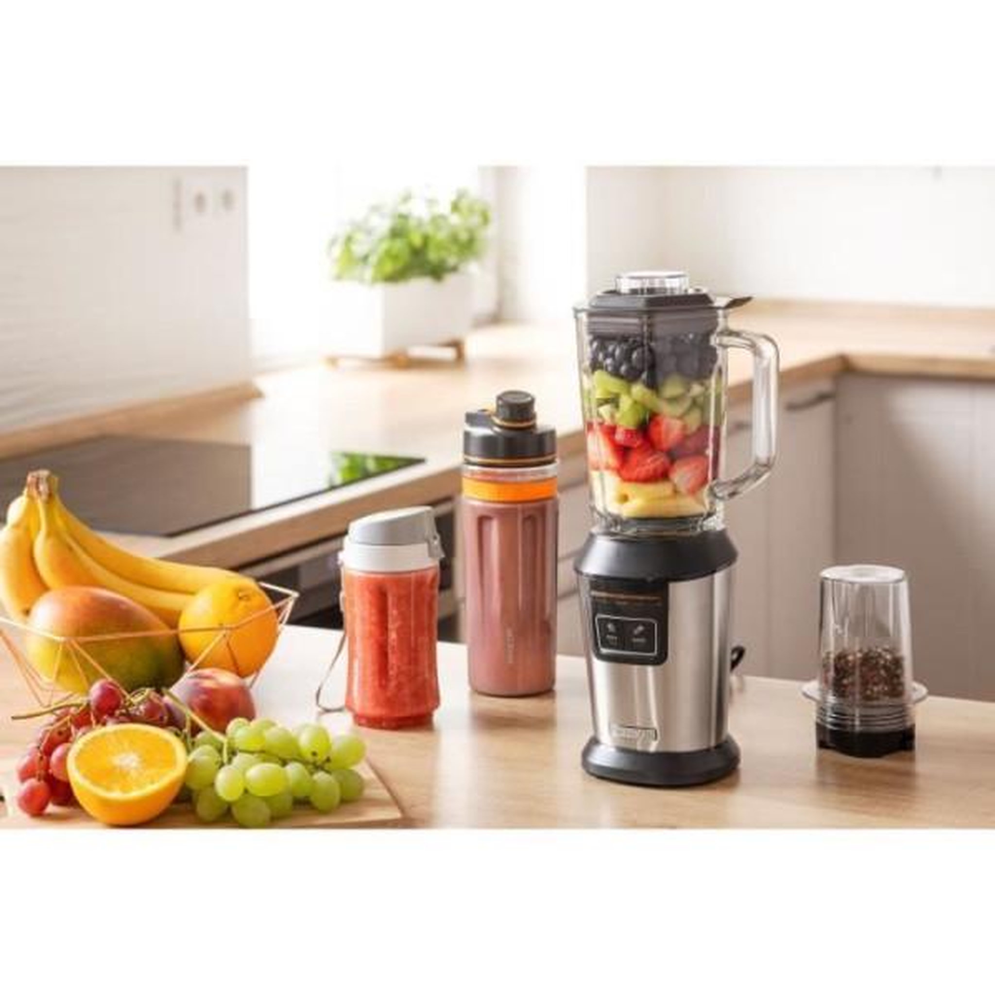 Voir la diapositive 2 : MARKET24 Blender  smoothie - SENCOR - SBL 7570SS - 800 W - Argent