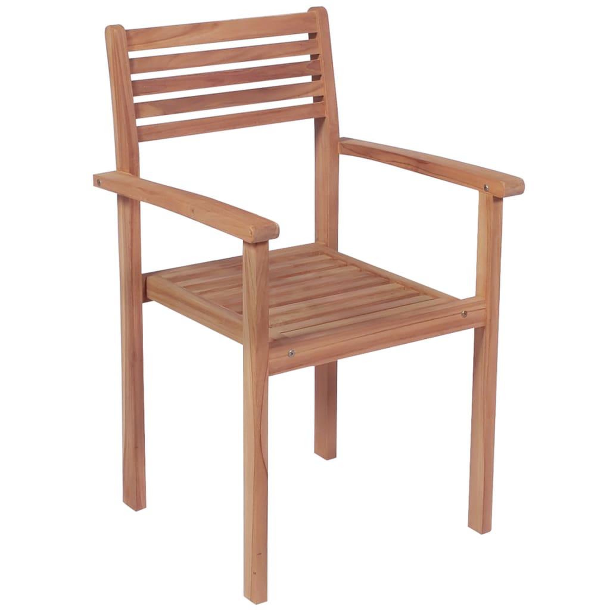 Voir la diapositive 3 : VIDAXL Chaises de jardin lot de 4 et coussins gris Bois de teck solide