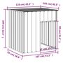 Voir la diapositive 6 : VIDAXL Niche pour chien avec toit gris clair acier galvanise