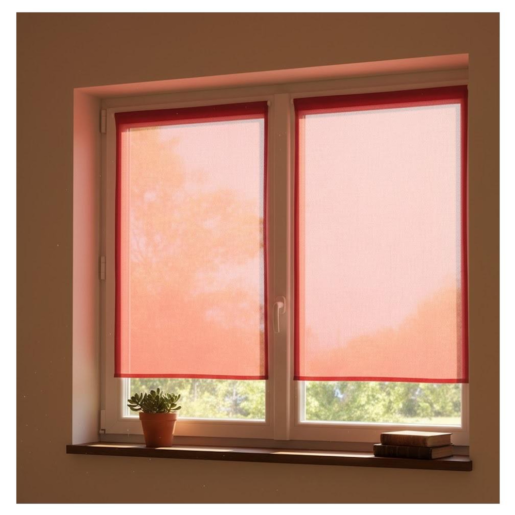 Voir la diapositive 2 : Eden Paire de rideaux voile uni brise bise