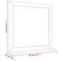 Voir la diapositive 6 : VIDAXL Miroir mural 55x55 cm Bois massif de noyer