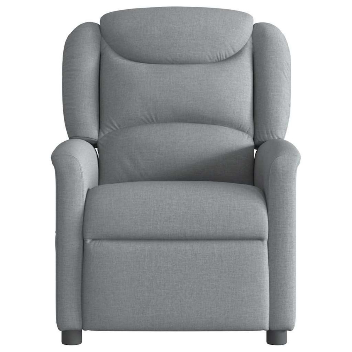 VIDAXL Fauteuil de massage inclinable electrique gris clair tissu