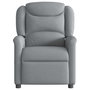 Voir la diapositive 5 : VIDAXL Fauteuil de massage inclinable electrique gris clair tissu