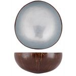 NOYA Bol coco feuille gris bleu metallique