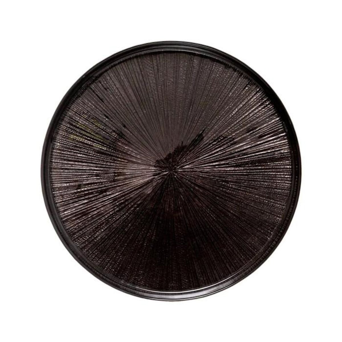 SECRET DE GOURMET Lot de 6 Assiettes à Dessert  Astra  21cm Noir