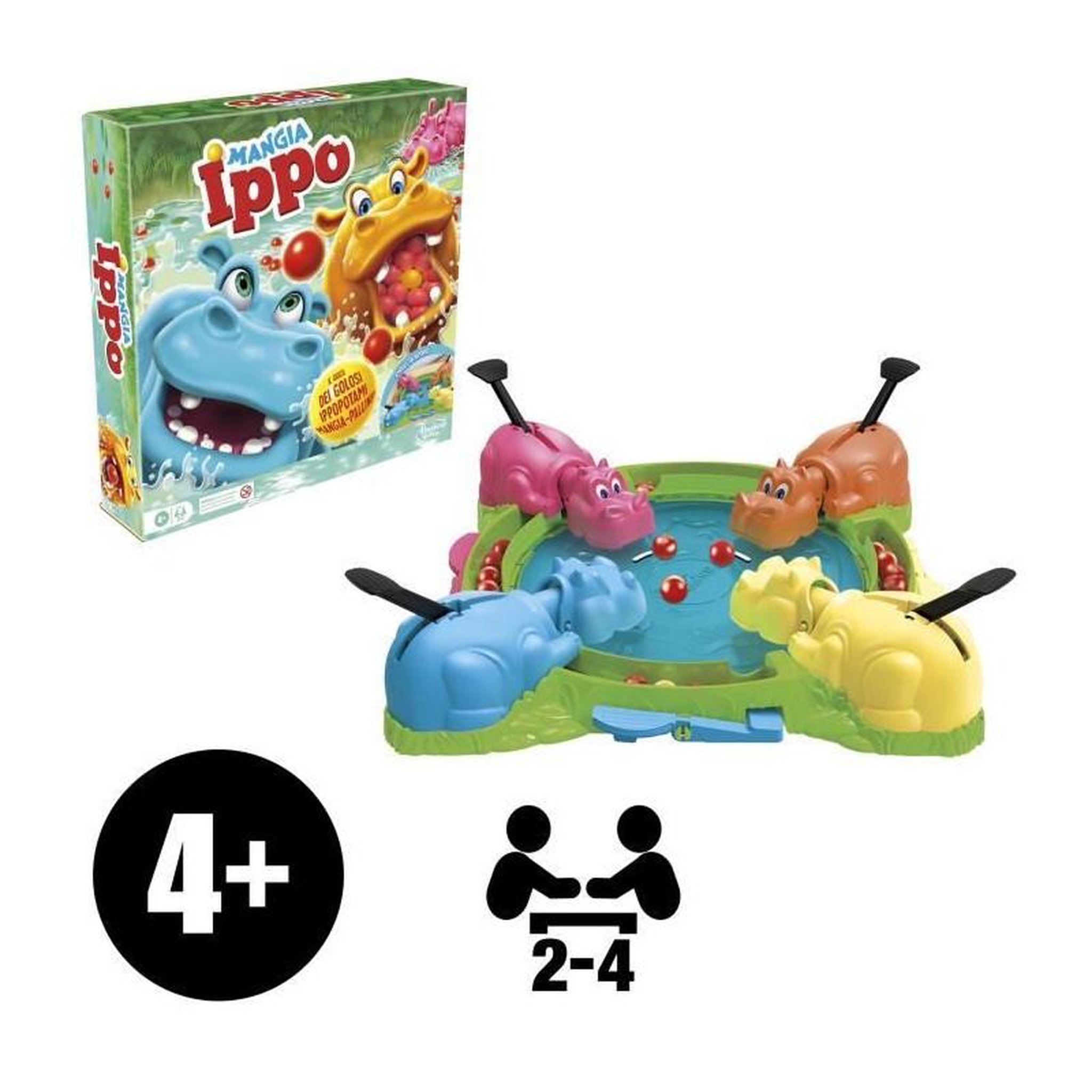 Voir la diapositive 3 : HASBRO Hippos gloutons, jeu de plateau