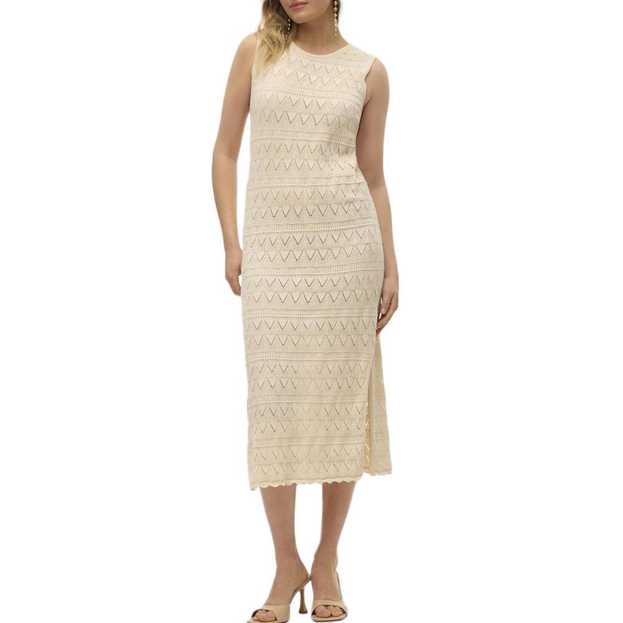 Vero Moda Robe Beige Femme Vero Moda Bali. Coloris disponibles : Beige