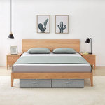 VIDAXL Boîtes de rangement 2 pcs Tissu 70x40x18 cm Gris