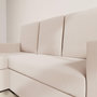 Voir la diapositive 5 : BEST MOBILIER Meiya - canapé d'angle réversible 4 places convertible avec coffre en velours côtelé
