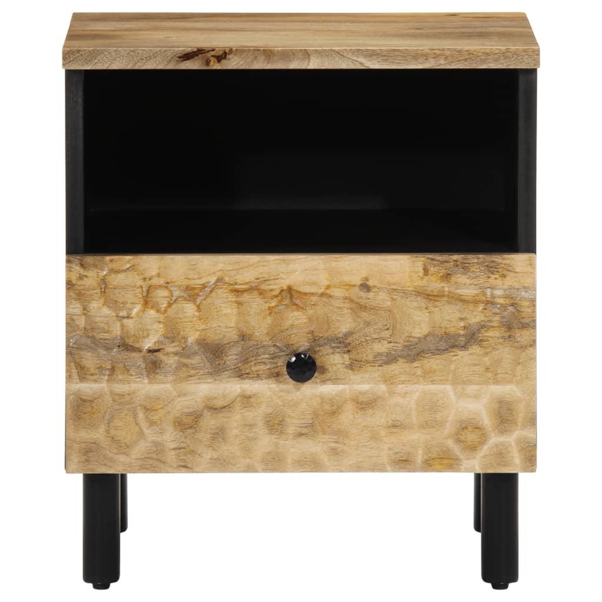 Voir la diapositive 3 : VIDAXL Table de chevet 40x33x46 cm Bois de manguier solide