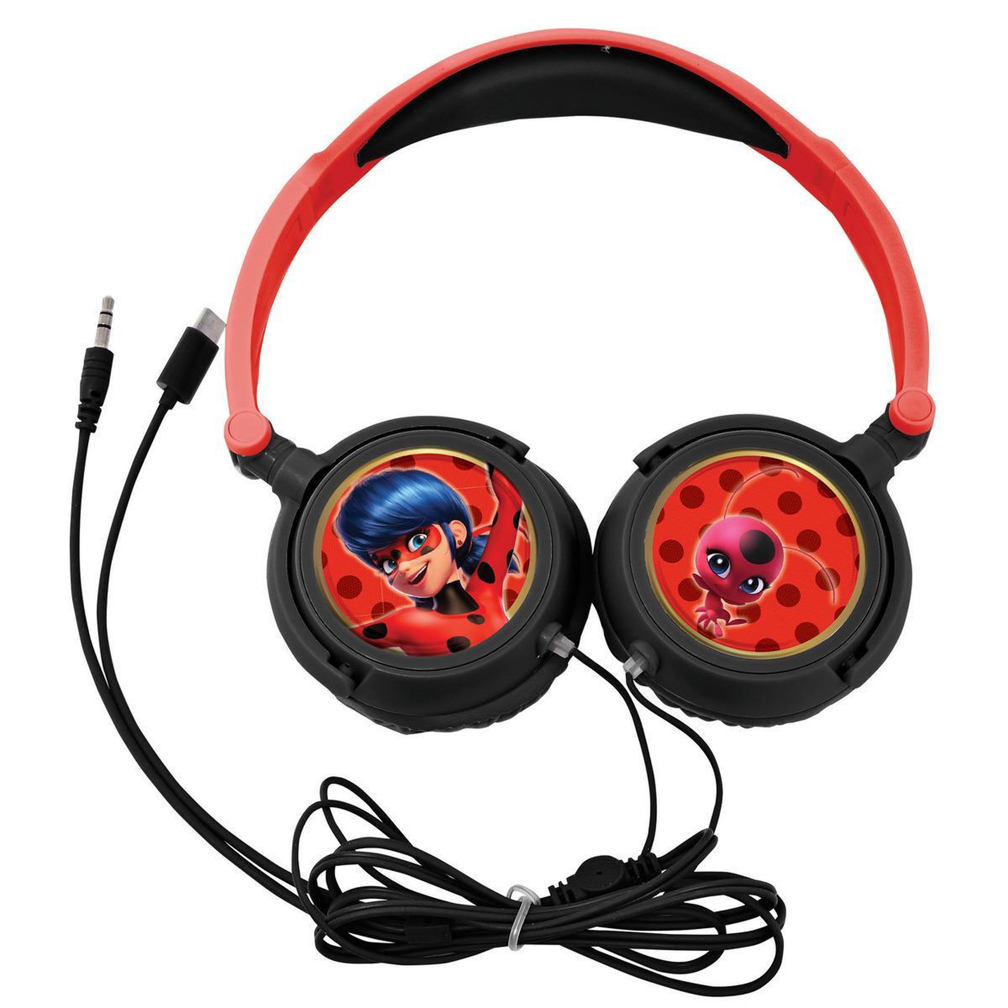 Voir la diapositive 4 : Lexibook Casque stéréo filaire pliable Miraculous avec limitation de volume d'écoute