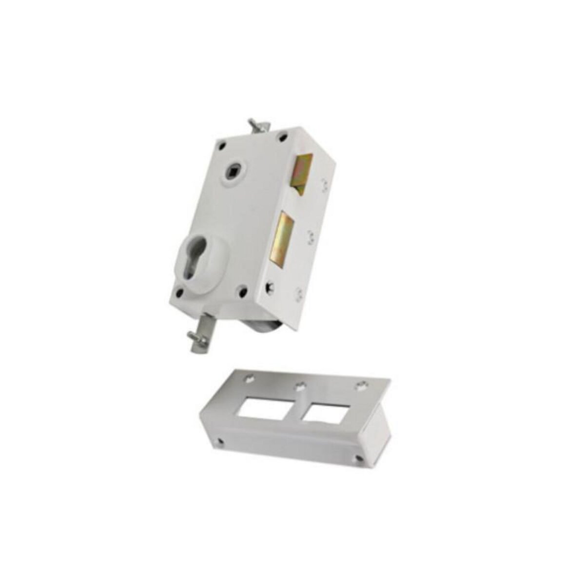 BRICARD Serrure 3 points 73 A2P* Sans cylindre blanc droite BRICARD 73071