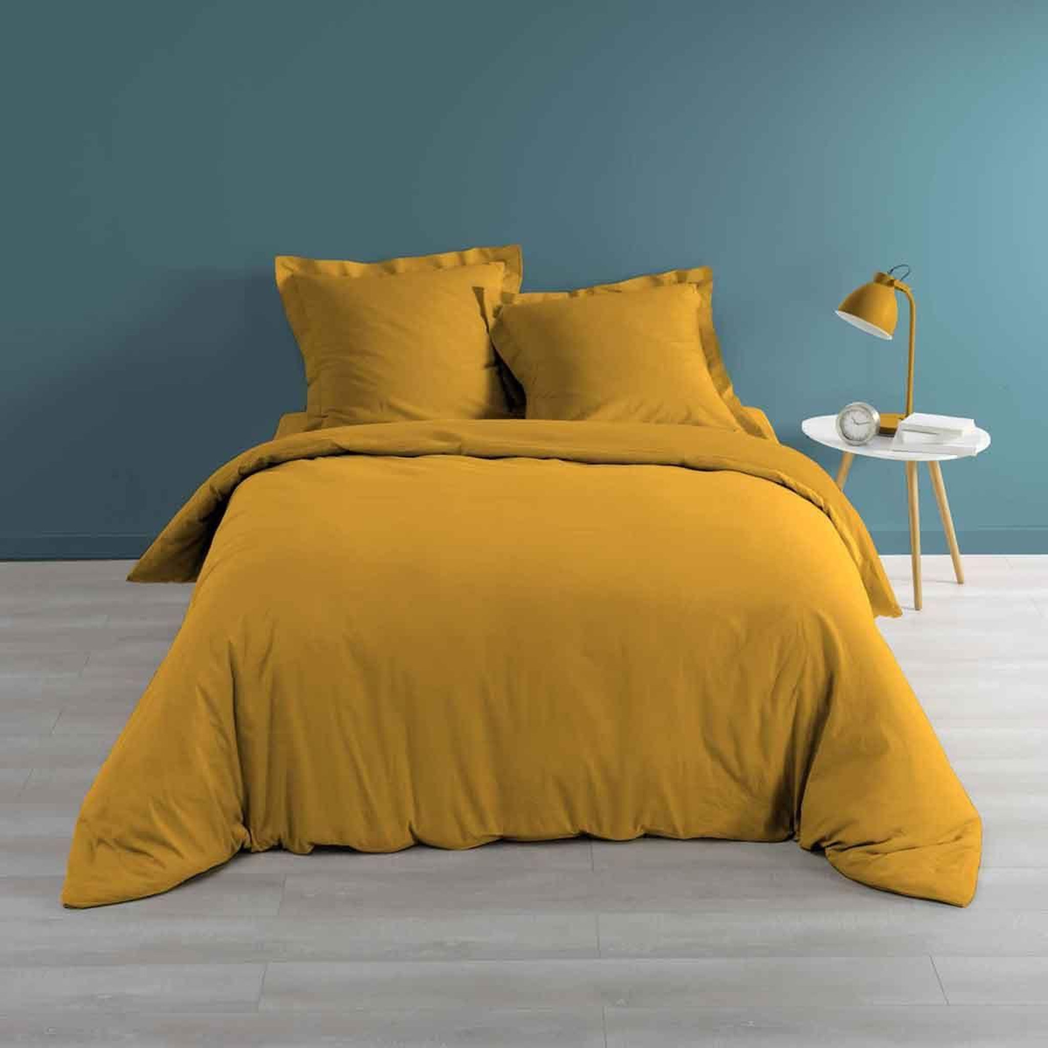 Douceur d'Intérieur Housse de couette  percaline  240x220cm ocre