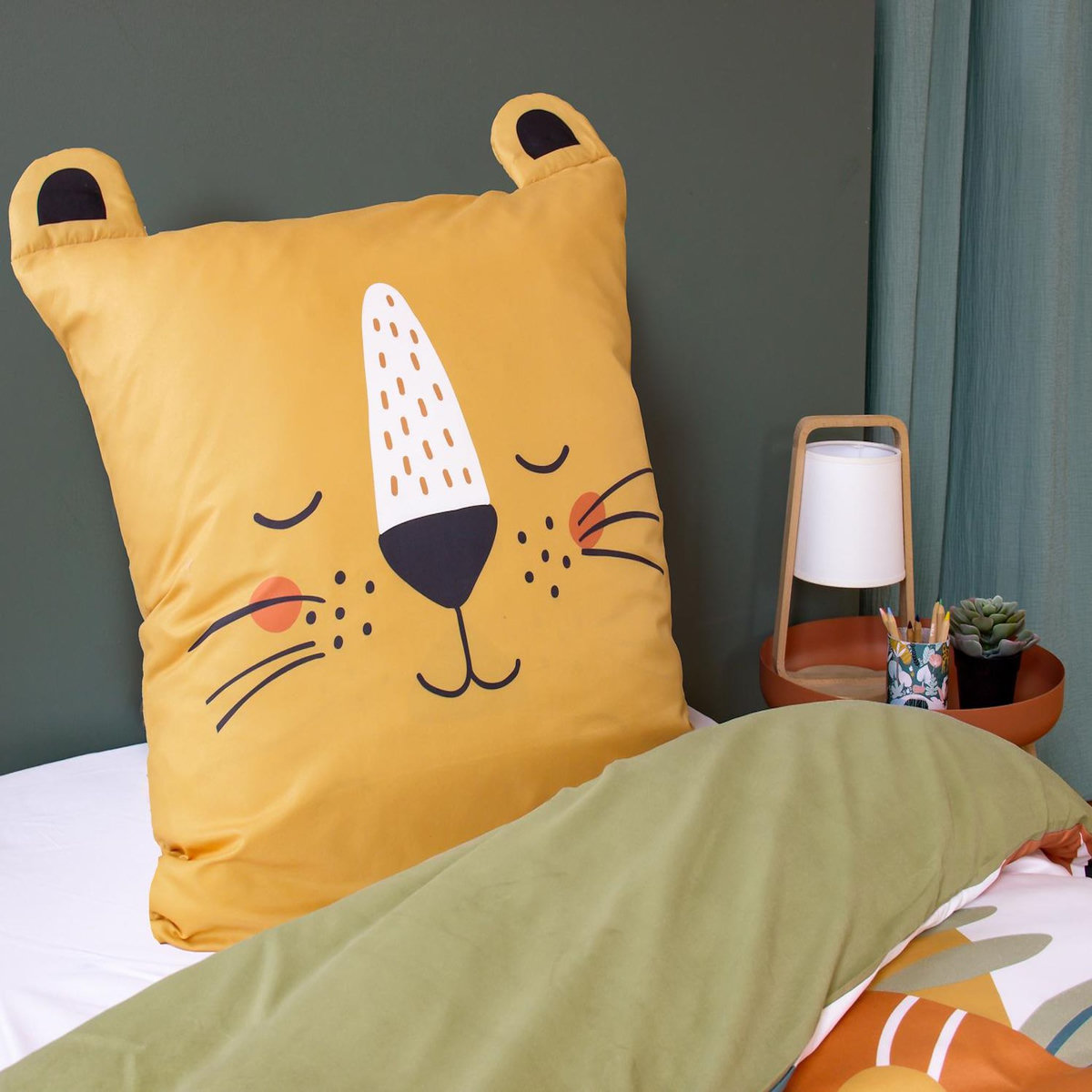 Home collection Parure housse de couette 100% microfibre 140x200 cm, rey