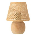 Paris Prix Lampe à Poser à LED en Bois  Torsade  23cm Naturel