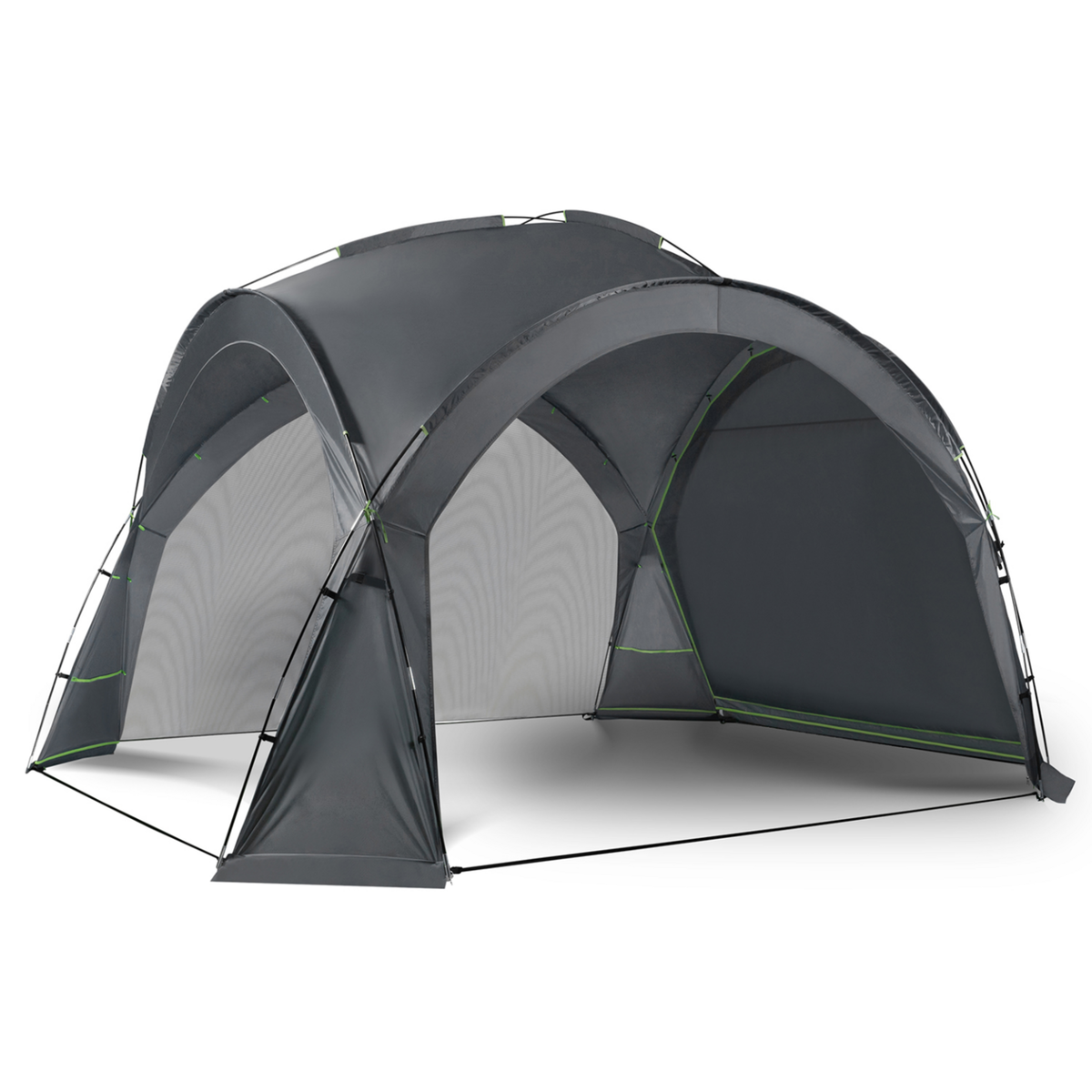 ID MARKET Tente dôme gris anthracite 3,5 M avec LED