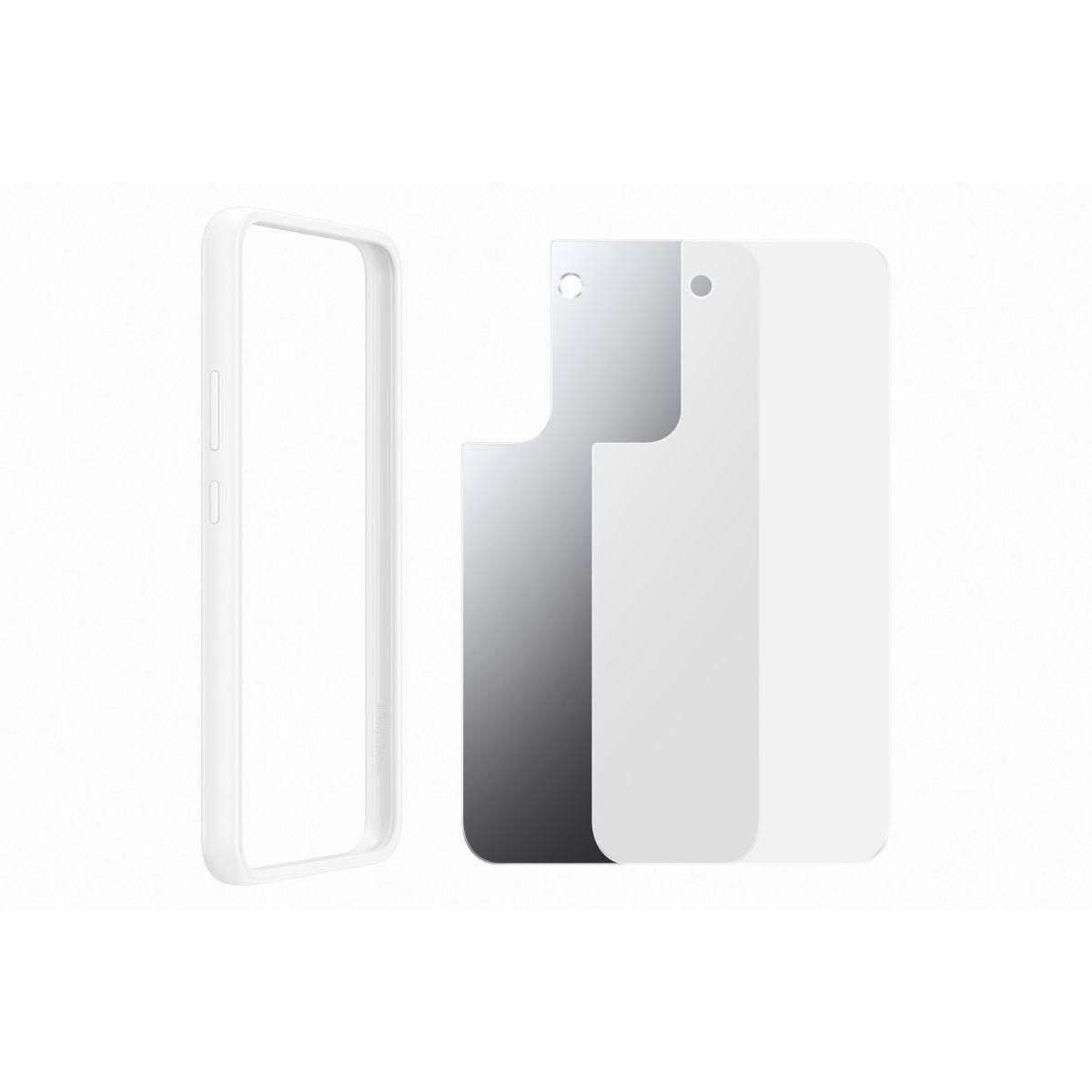 Samsung Coque S22+ Frame Cover blanc