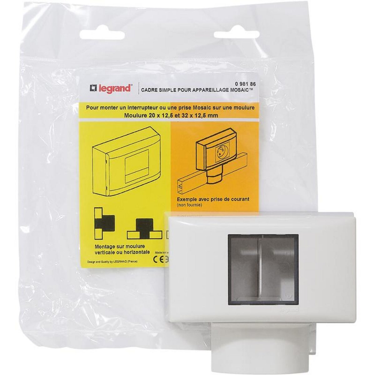 Legrand Cadre pour moulure 16 mm appareillage Mozaic