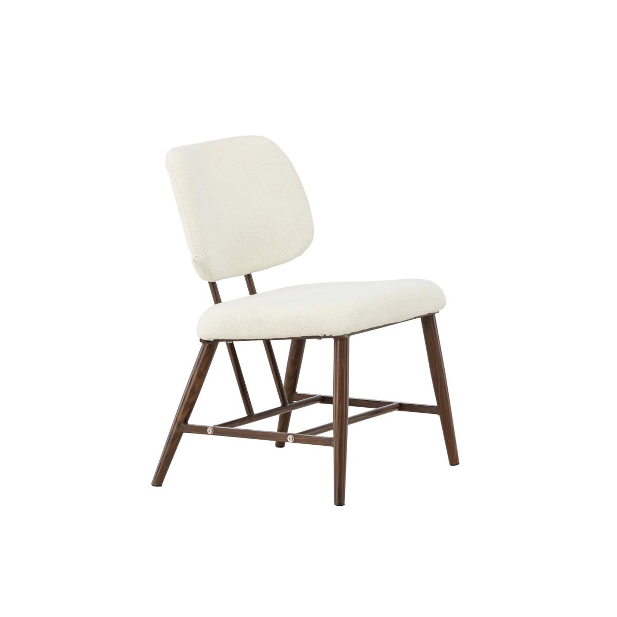 Voir la diapositive 4 : Paris Prix Fauteuil design bouclette  midland  84cm blanc