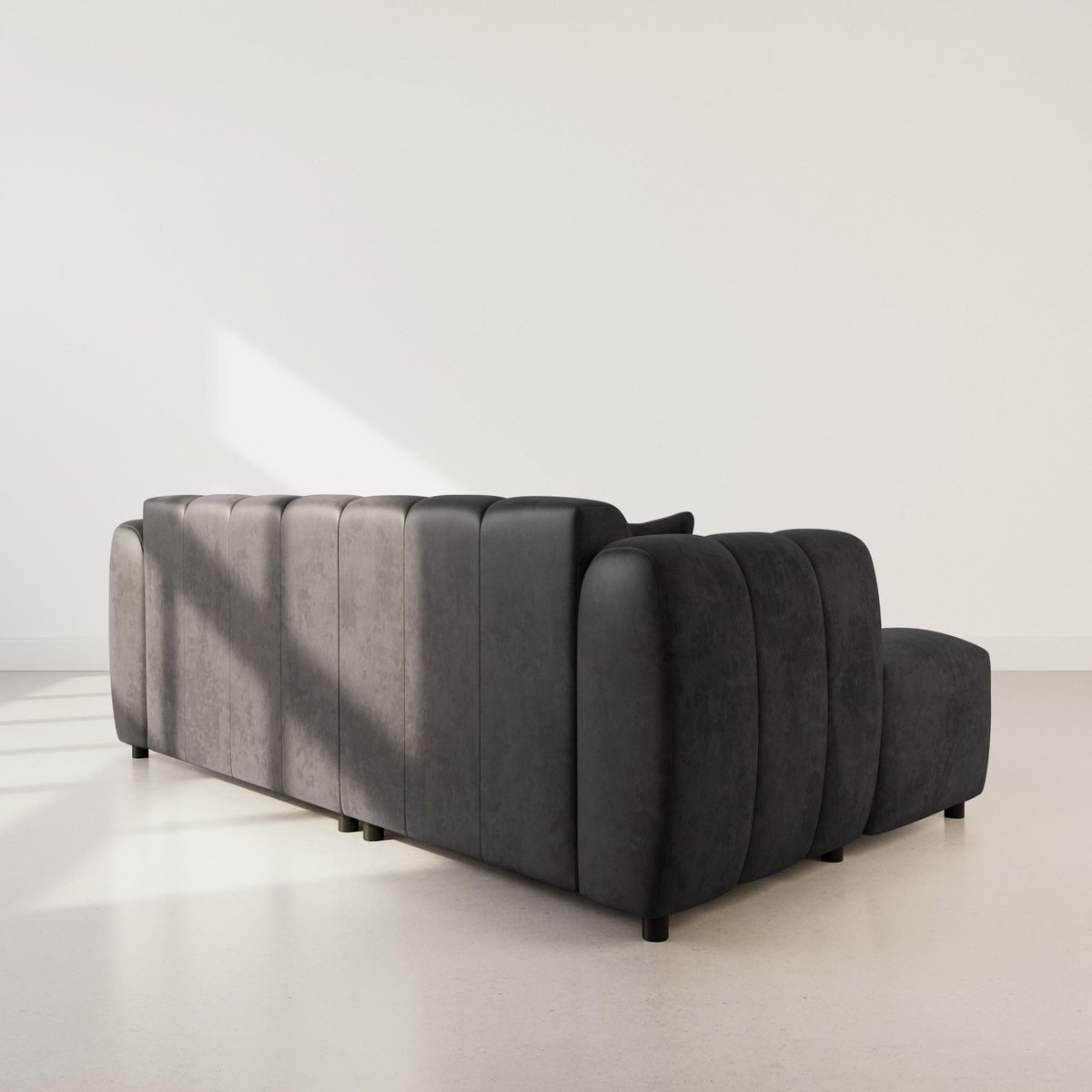 LISA DESIGN Curtis - canapé d'angle gauche 4 places en simili