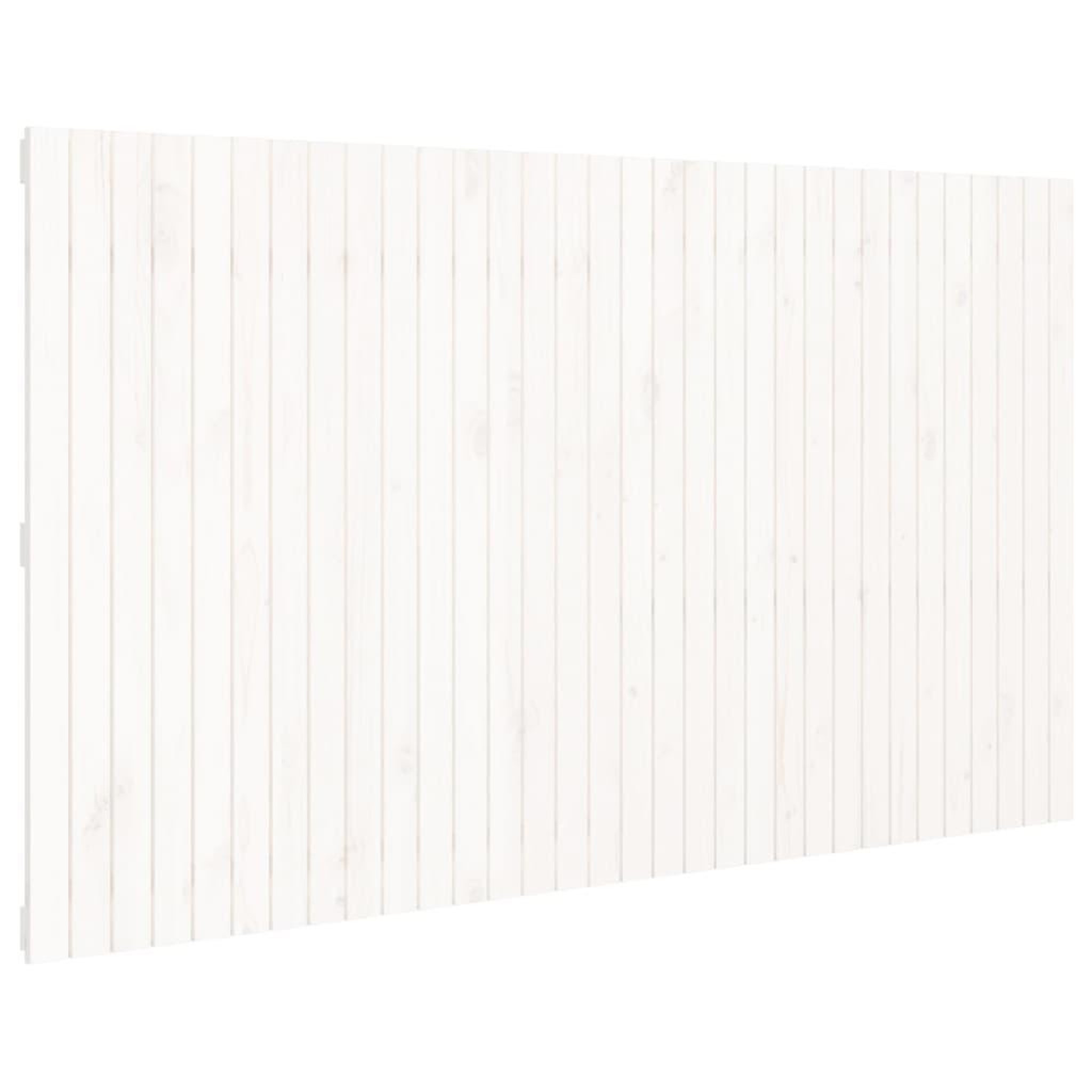 Voir la diapositive 2 : VIDAXL Tete de lit murale Blanc 204x3x110 cm Bois massif de pin