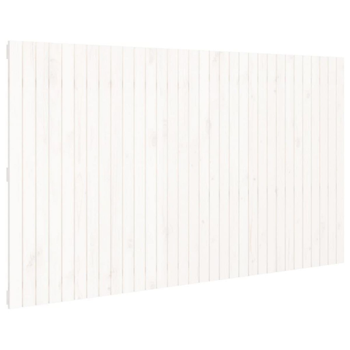 VIDAXL Tete de lit murale Blanc 204x3x110 cm Bois massif de pin