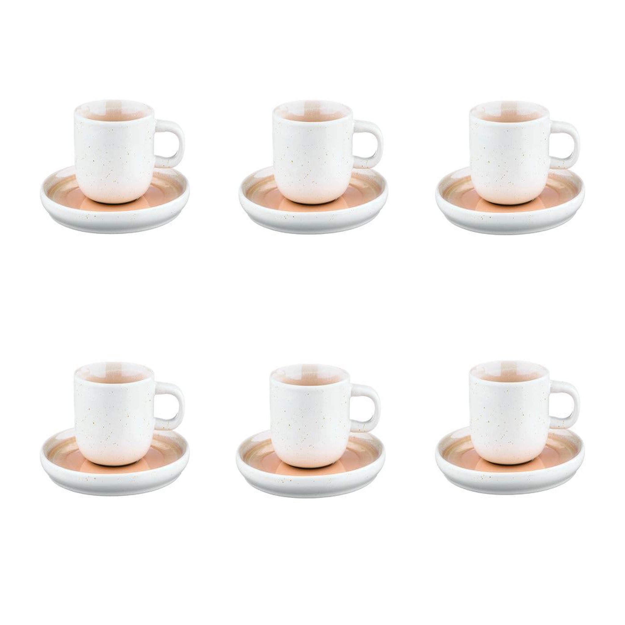 BJORN Tasse 20cl et soucoupe ø15cm oxygen - 12 pièces - rose poudre