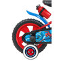 Voir la diapositive 2 : Marvel Vélo enfant - Modèle 12'' Spiderman + Casque pour enfant de 85/100 cm avec stabilisateurs - Plaque décorative avant - Porte bidon - 1 frein et roues à bâtons