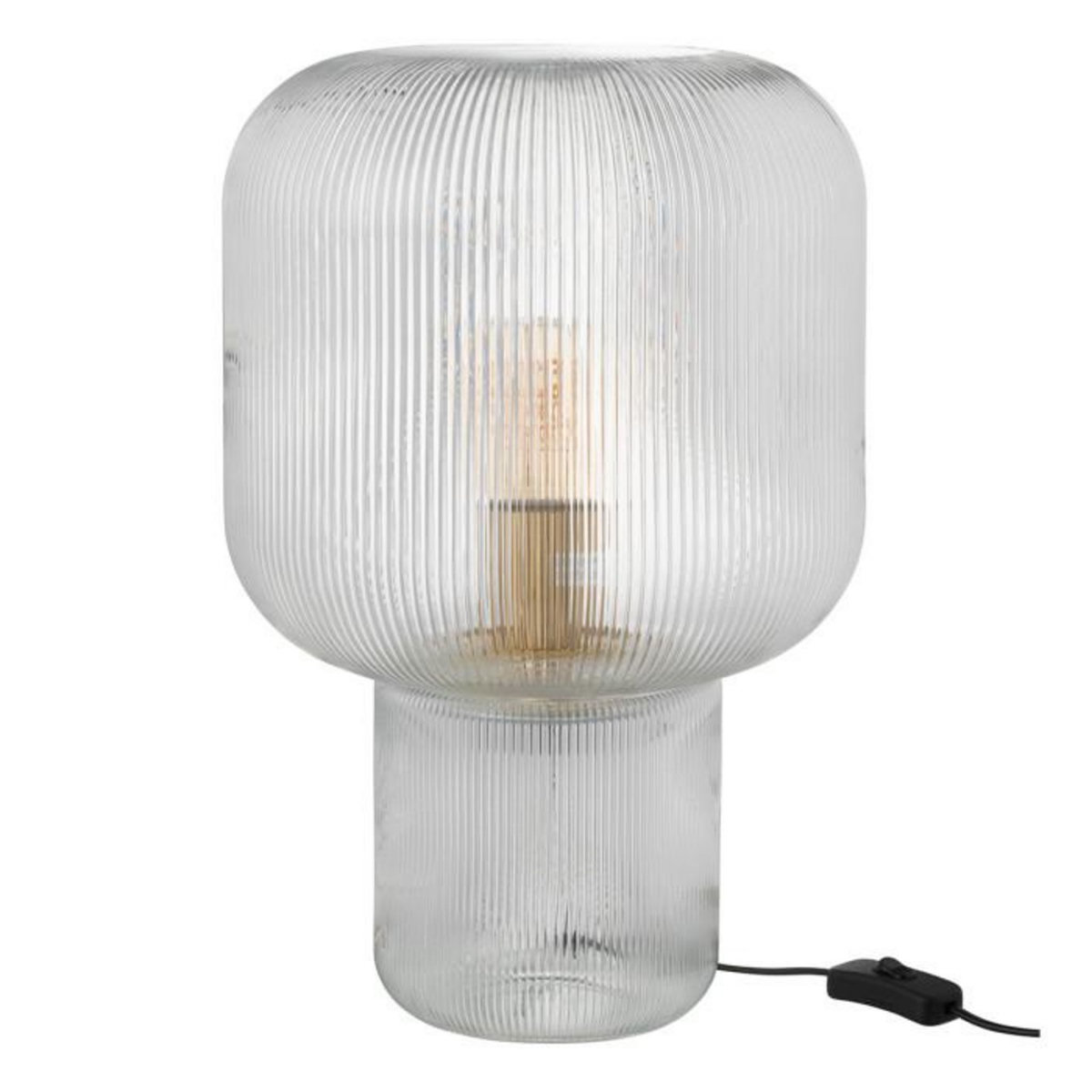 Paris Prix Lampe à Poser en Verre  Allyson  42cm Transparent