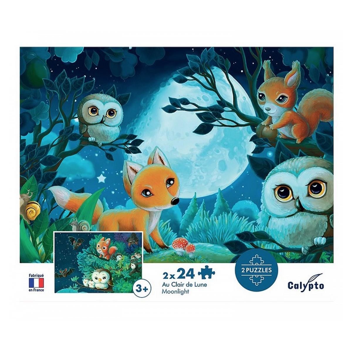 Sentosphere Puzzle 2 x 24p Au clair de la lune