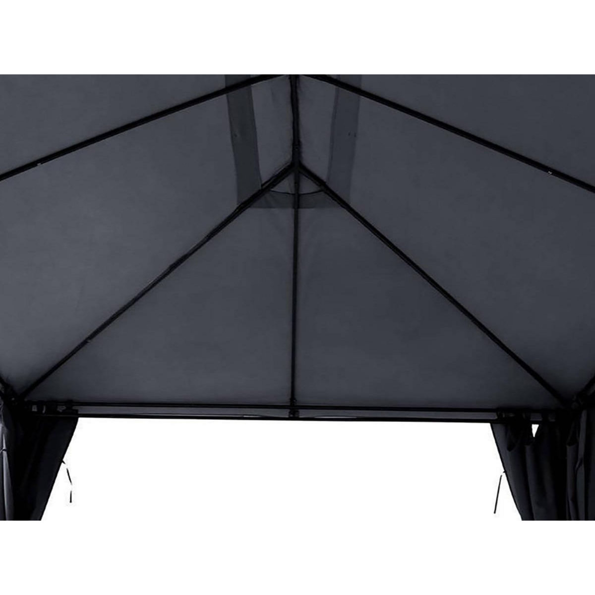 HESPERIDE Tonnelle de jardin Santorini 3 x 4 m Ardoise - Hespéride