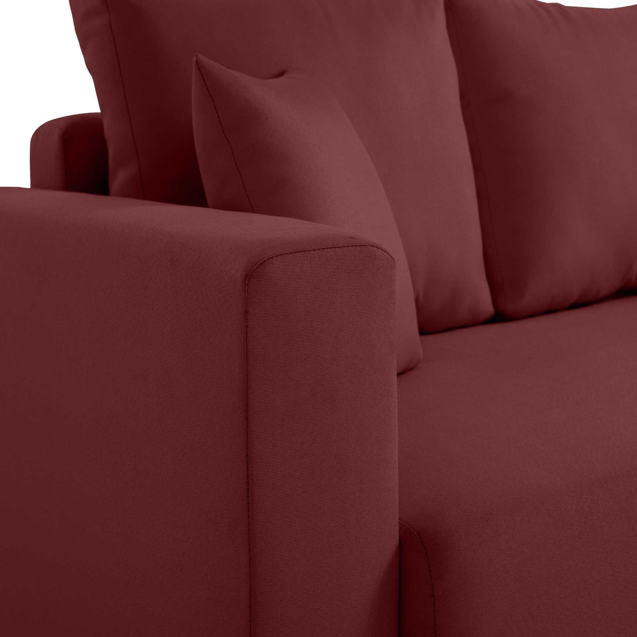 Voir la diapositive 4 : BEST MOBILIER Regala - canapé 3 places - convertible avec coffre - en tissu