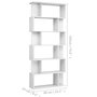 Voir la diapositive 6 : VIDAXL Bibliotheque/Separateur de piece Blanc brillant 80x24x192 cm