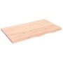 Voir la diapositive 2 : VIDAXL Comptoir de salle de bain 100x60x(2-4)cm bois massif non traite
