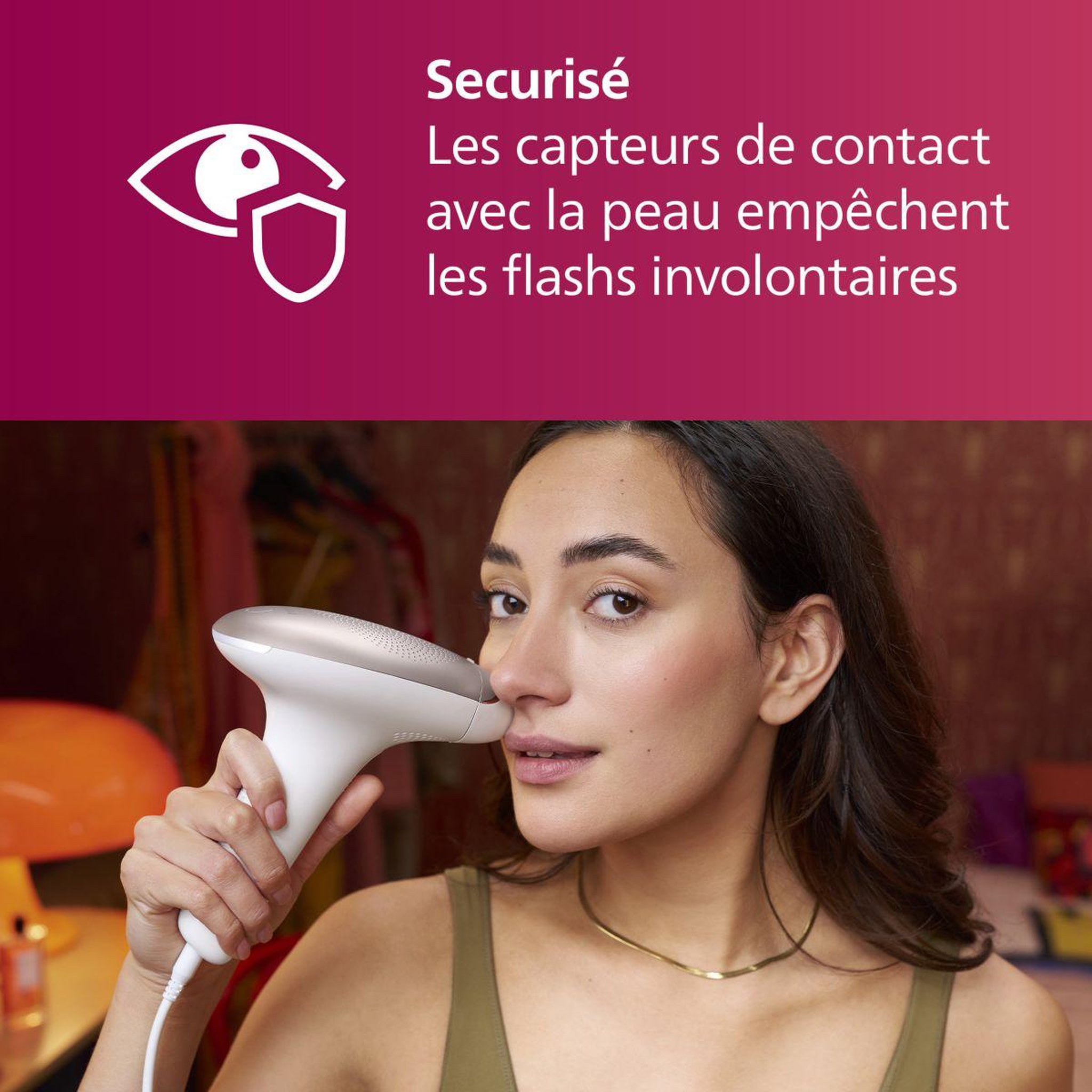 Voir la diapositive 5 : Philips Epilateur lumière pulsée IPL BRI923/00 series 7000