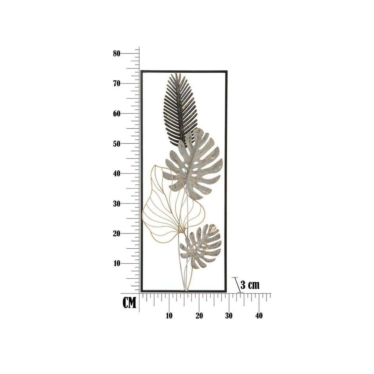 Paris Prix Décoration Murale Encadrée en Métal  Plam  74cm Multicolore