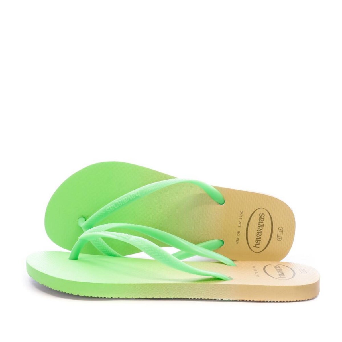 HAVAIANAS Tongs Orange Vert Femme Havaianas Slim Lux Sw Gradient