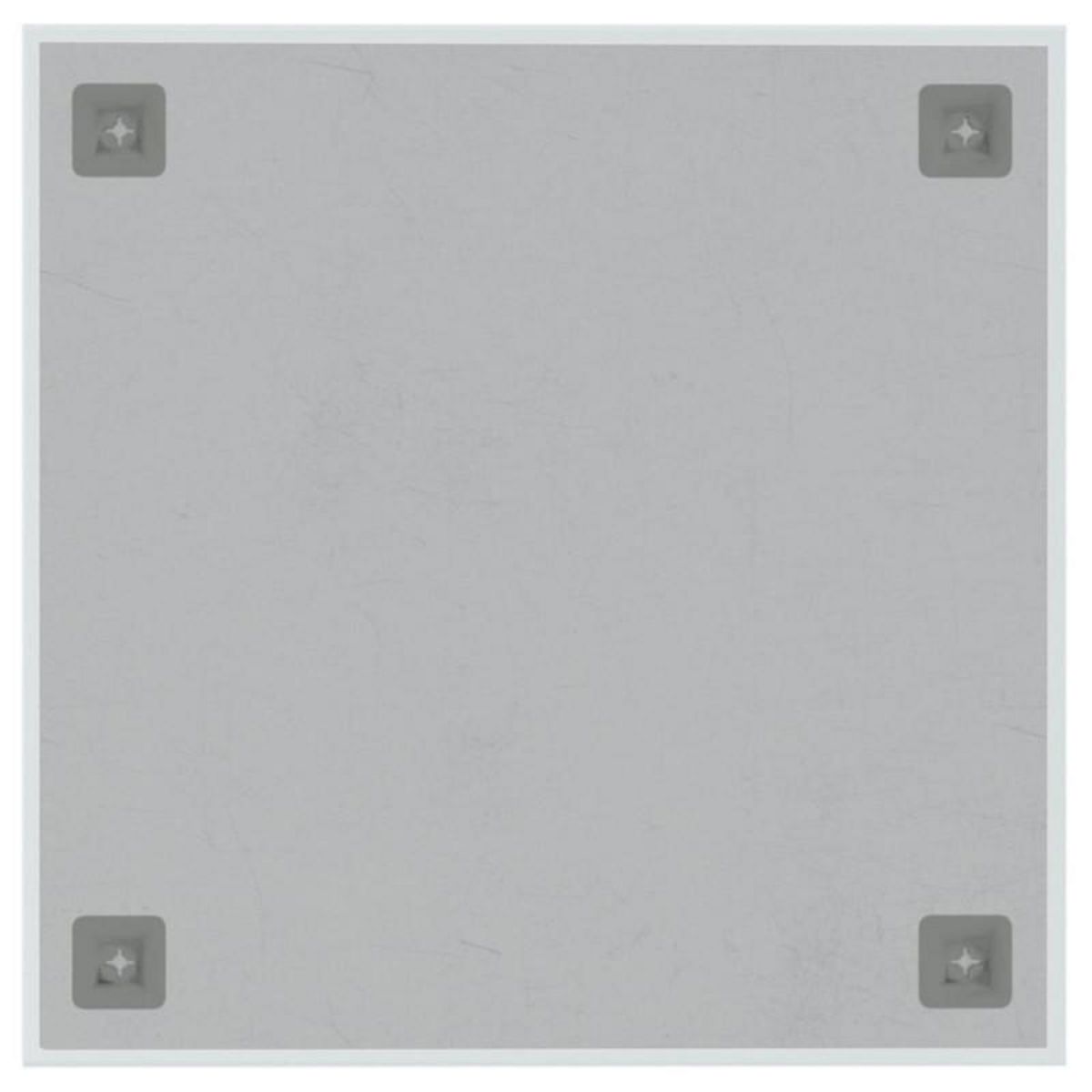 VIDAXL Tableau noir magnétique mural blanc 40x40 cm verre trempé