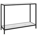 VIDAXL Table console Blanc 100x35x75 cm Verre trempe